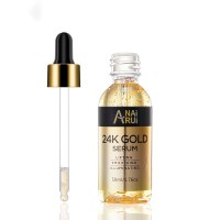 Private label Anti Aging Anti Wrinkle Hyaluronic Acid Vitamin E Collagen 24K Gold Serum facial serum