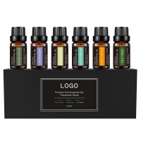 Therapeutic grade aromatherapy essential oil gift set-6/10ml private label OEM